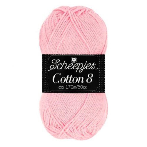 Włóczka Scheepjes Cotton 8 / 654 jasny róż