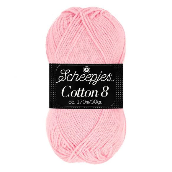 Włóczka Scheepjes Cotton 8 / 654 jasny róż