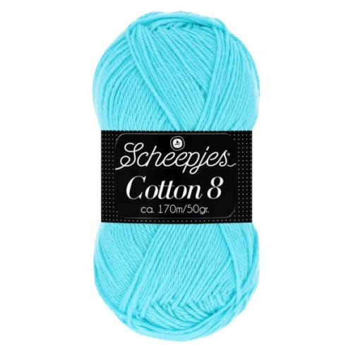 Włóczka Scheepjes Cotton 8 / 622 baby blue
