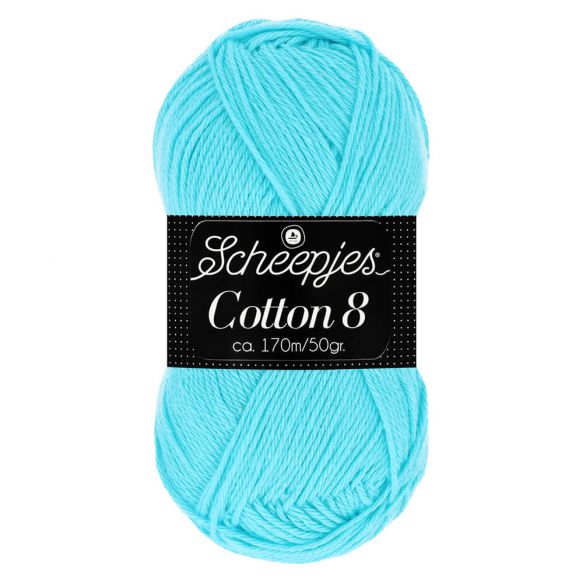 Włóczka Scheepjes Cotton 8 / 622 baby blue