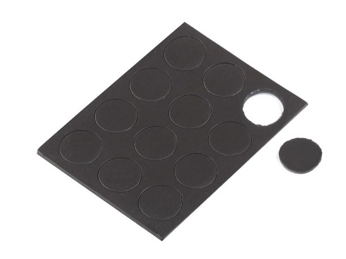 Magnesy samoprzylepne 13 mm / czerń / 12 szt.