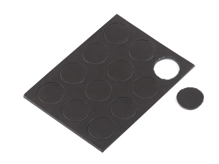 Magnesy samoprzylepne 13 mm / czerń / 12 szt.