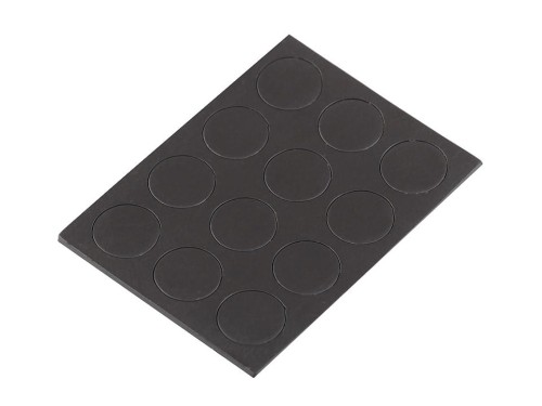 Magnesy samoprzylepne 13 mm / czerń / 12 szt.