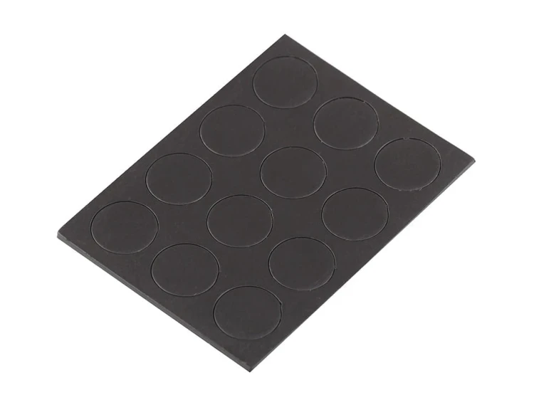 Magnesy samoprzylepne 13 mm / czerń / 12 szt.