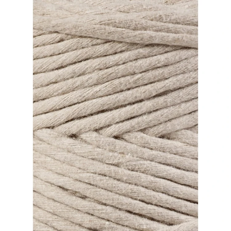 Sznurek skręcany bawełniany Bobbiny Macrame Cord / Beż / Beige / 3mm / 100m