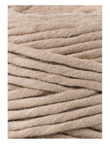 Sznurek skręcany bawełniany Bobbiny Macrame Cord / Piaskowy / Sand / 5mm / 100m