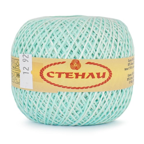 Włóczka Stenli Linen 12 / mięta