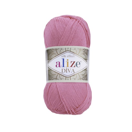 Włóczka Alize Diva 178 / chłodny róż