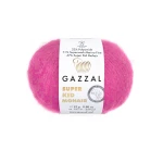Włóczka Gazzal Super Kid Mohair 64421 / fuksja