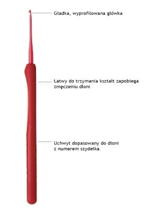 Szydełko Tulip Etimo Red