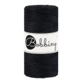 Sznurek skręcany bawełniany Bobbiny Macrame Cord / Czarny / Black / 3mm / 100m
