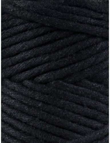 Sznurek skręcany bawełniany Bobbiny Macrame Cord / Czarny / Black / 3mm / 100m