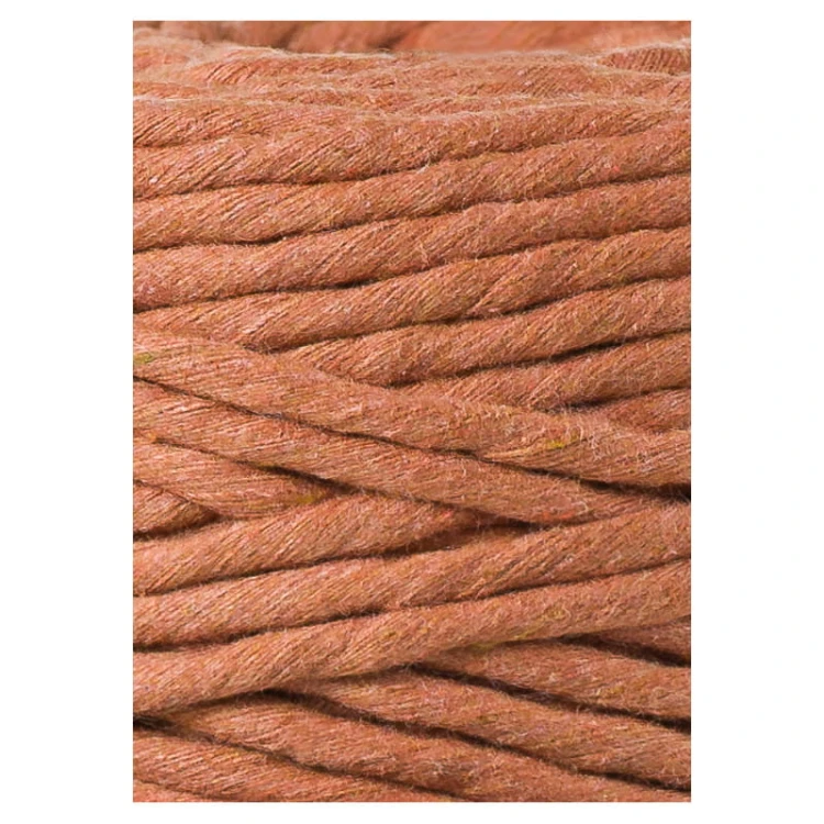Sznurek skręcany bawełniany Bobbiny Macrame Cord / Terakota / Terracotta / 5mm / 100m