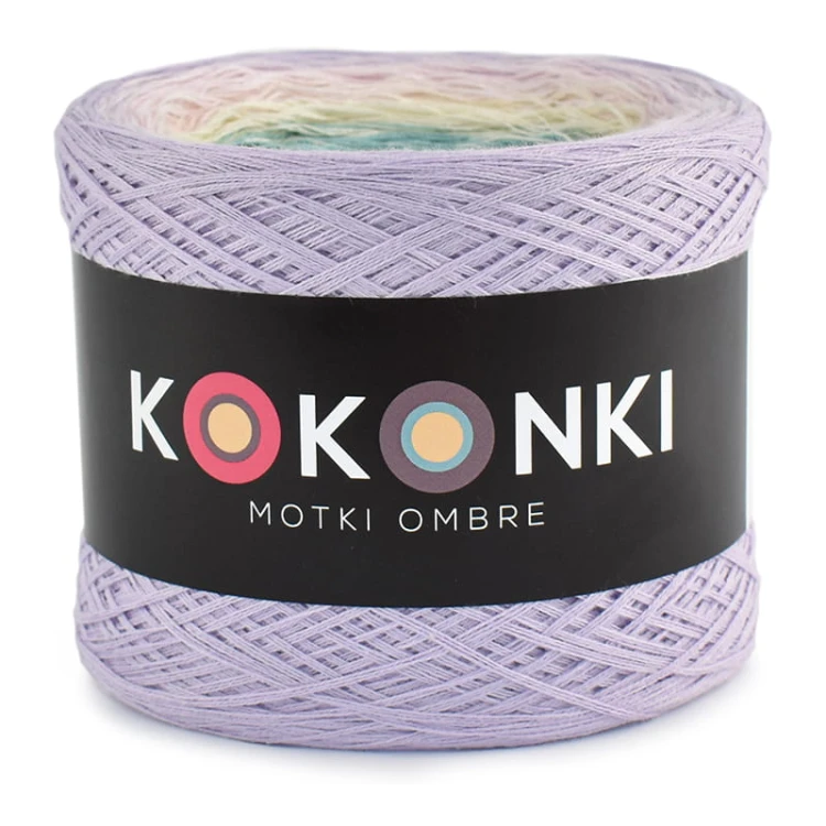 KOKONEK Classic B074 Little houses - Lawenda/pastelowy róż/krem/patyna/denim