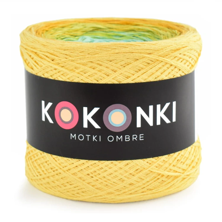 KOKONEK Classic B076 Mr Jungle - Żółty/kurkuma/kiwi/mięta/turkus