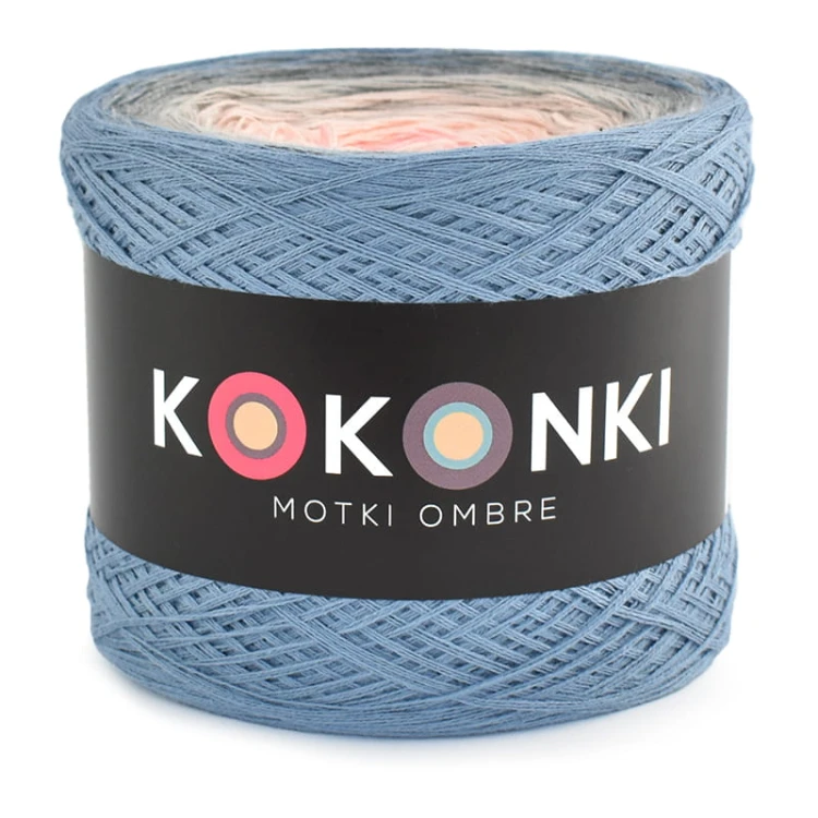 KOKONEK Classic KOKONEK B081 Save memories - Denim/szary melanż/beżowoszary/łososiowy róż/morela