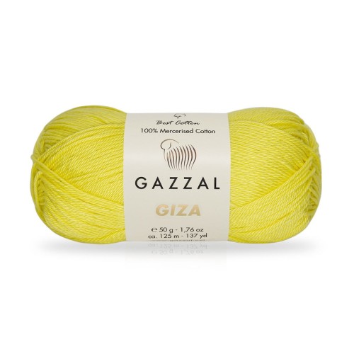 Włóczka Gazzal Giza 2483 / żółty
