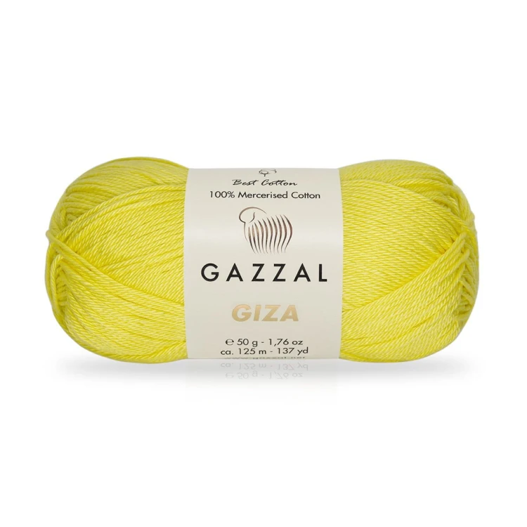 Włóczka Gazzal Giza 2483 / żółty