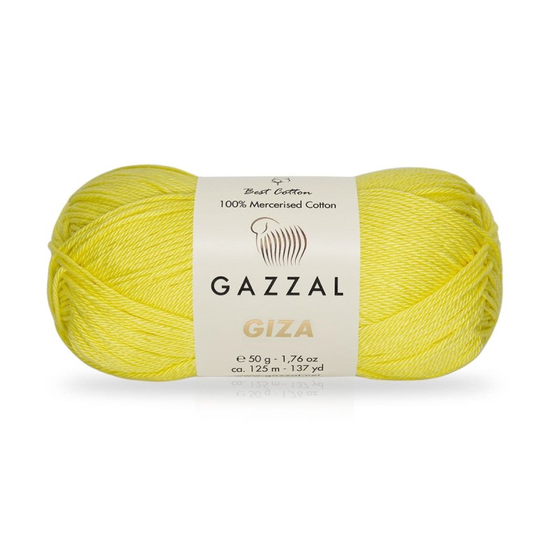 Włóczka Gazzal Giza 2483 / żółty