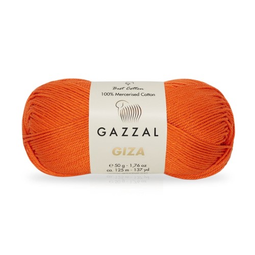 Włóczka Gazzal Giza 2465 / intensywna pomarańcz