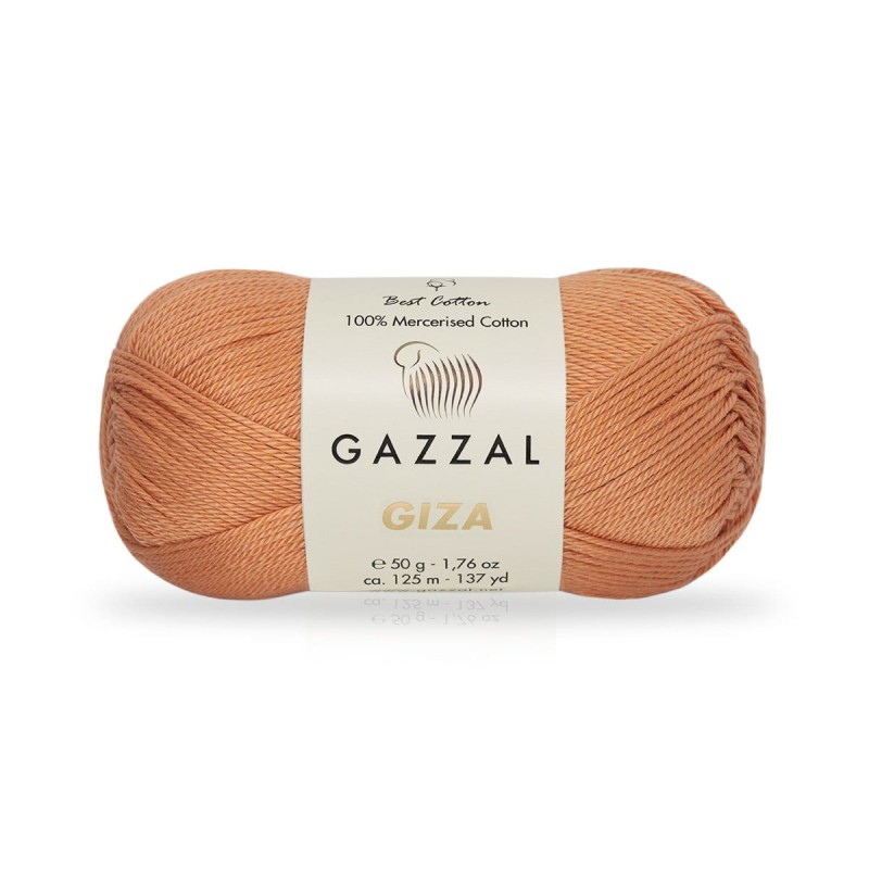 Włóczka Gazzal Giza 2493 / brzoskwinia