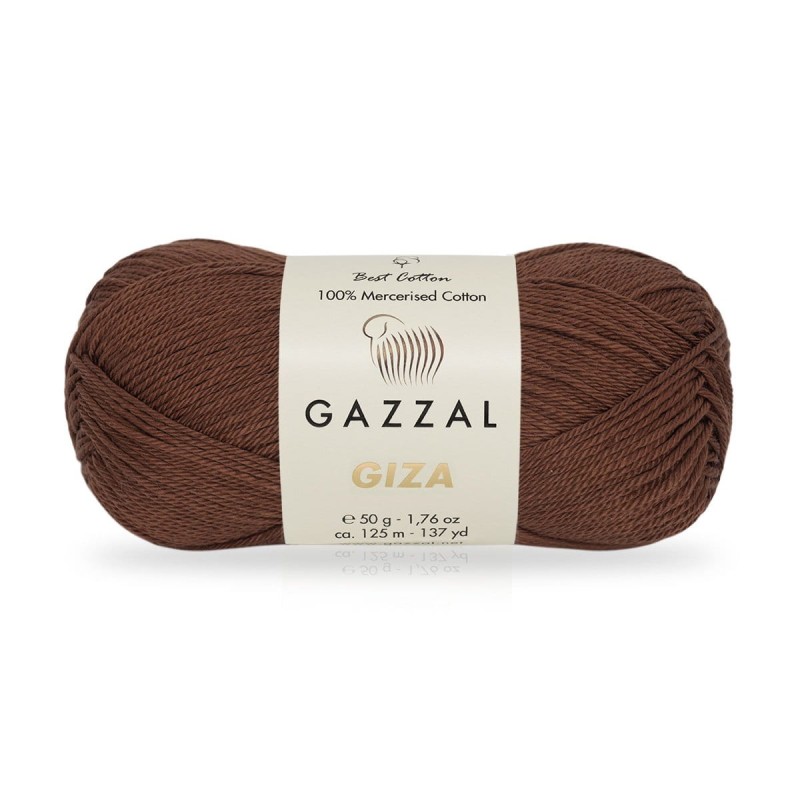 Włóczka Gazzal Giza 2485 / kasztan