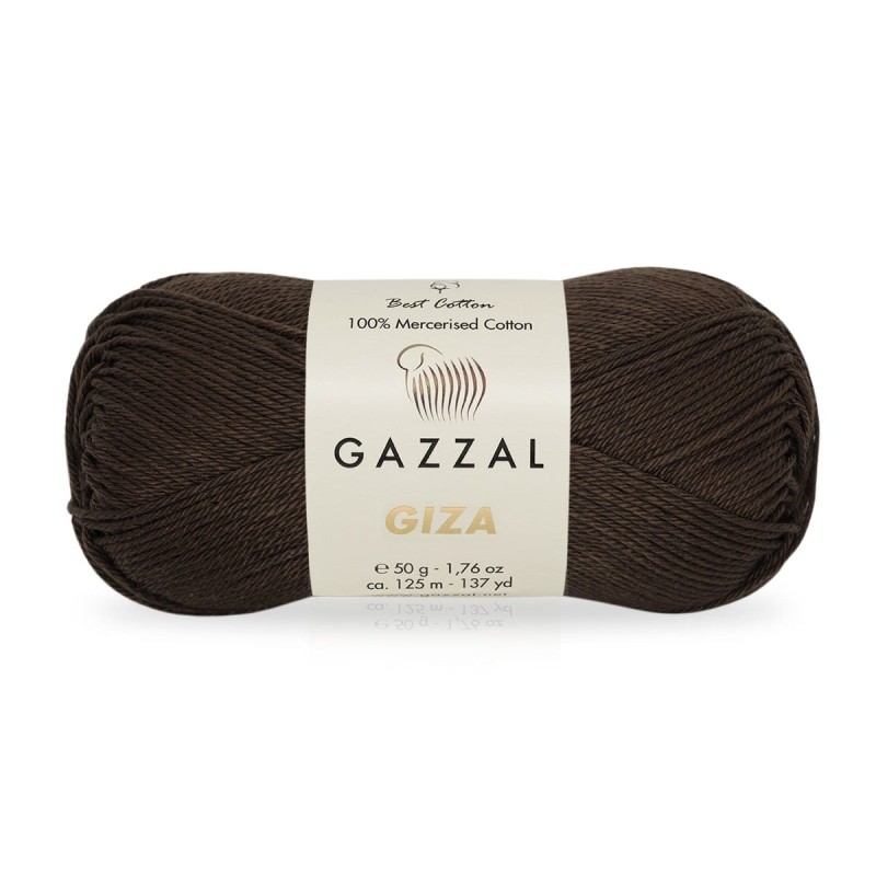 Włóczka Gazzal Giza 2486 / czekolada