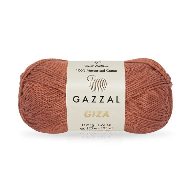 Włóczka Gazzal Giza 2490 / terakota
