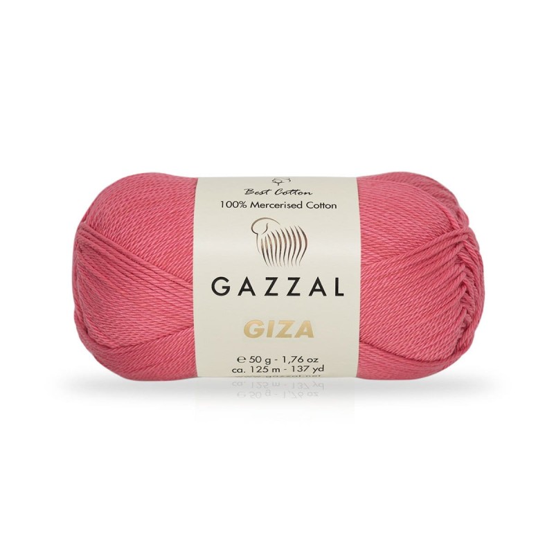 Włóczka Gazzal Giza 2470 / malinowy róż