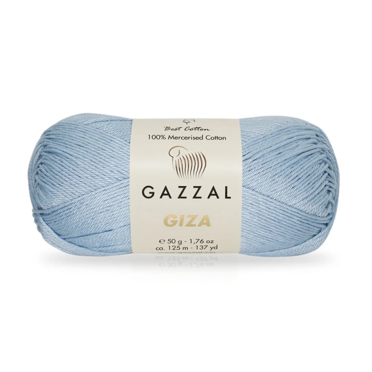 Włóczka Gazzal Giza 2474 / lodowy błękit