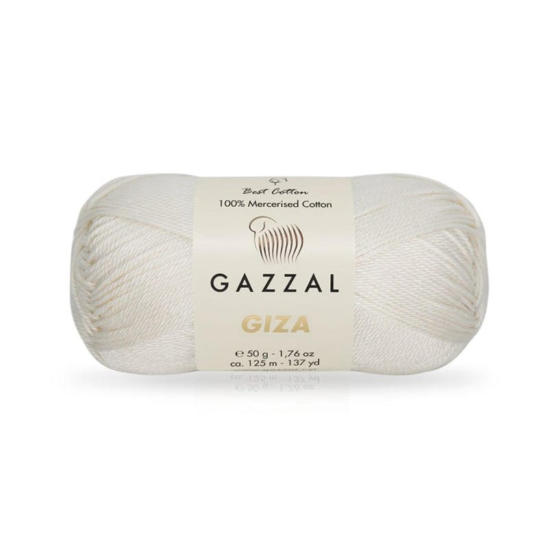 Włóczka Gazzal Giza 2451 / ecru