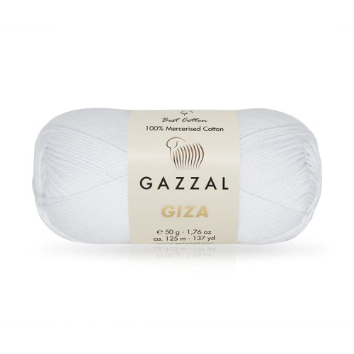 Włóczka Gazzal Giza 2450 / biel