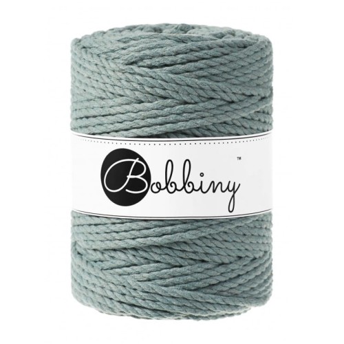 Sznurek skręcany 3-żyłowy bawełniany Bobbiny 3ply Macrame Rope / Laurowy / Laurel / 5mm / 100m