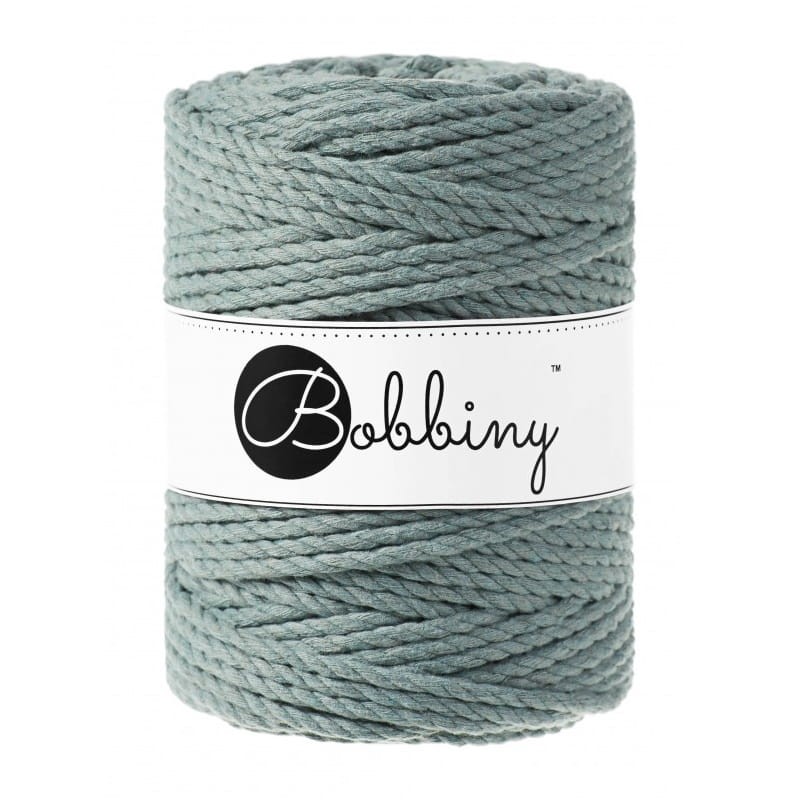 Sznurek skręcany 3-żyłowy bawełniany Bobbiny 3ply Macrame Rope / Laurowy / Laurel / 5mm / 100m