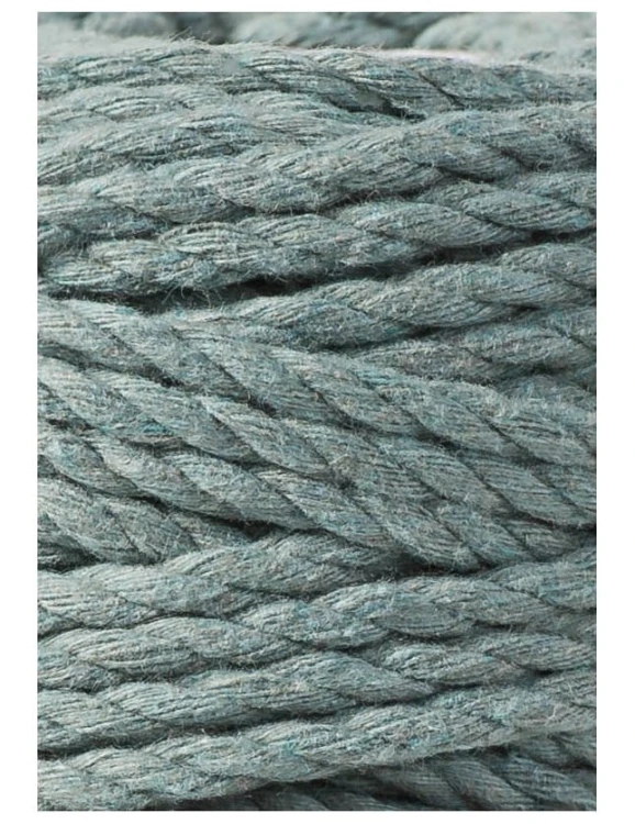 Sznurek skręcany 3-żyłowy bawełniany Bobbiny 3ply Macrame Rope / Laurowy / Laurel / 5mm / 100m