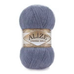 Włóczka Alize Angora Gold 203 / ciemny denim melanż
