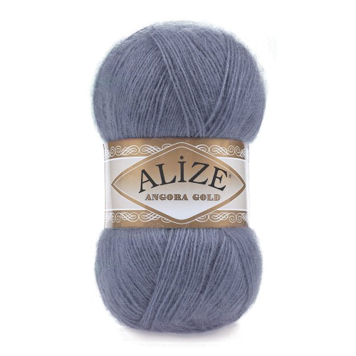 Włóczka Alize Angora Gold 203 / ciemny denim melanż