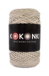 Sznurek Macrame Cotton by KOKONKI 2mm / rolka 200m / jasny beż - OUTLET
