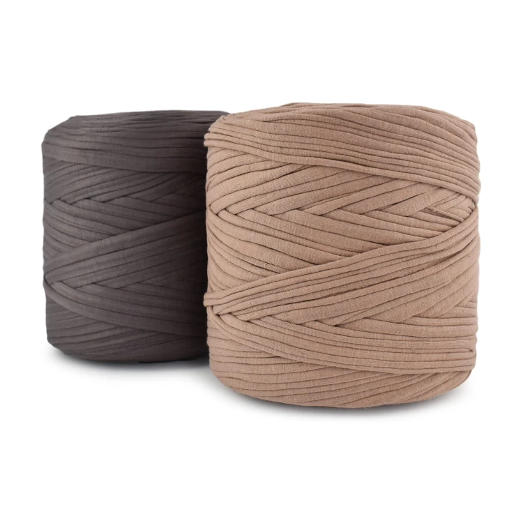 T-shirt Yarn Cotton Spaghetti / odcienie brązu