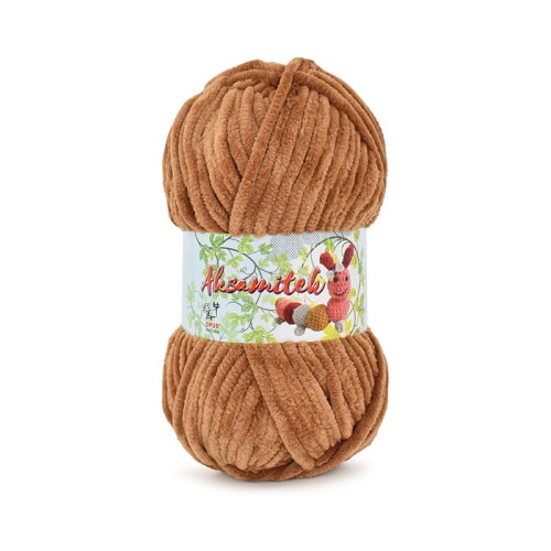Włóczka Opus Natura Aksamitek 50 g / 07 jasny brąz
