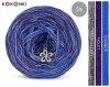 KOKONEK Merino SIX S010 - Chaber/fiolet/średni szary, 6 nitek, 230 m, 100 g