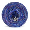 KOKONEK Merino SIX S010 - Chaber/fiolet/średni szary, 6 nitek, 230 m, 100 g