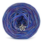 KOKONEK SIX Merino S010 - Chaber/fiolet/średni szary / 6 nitek /  230 m / 100 g