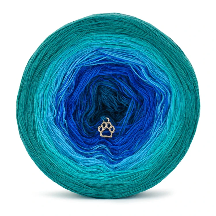 KOKONEK Merino 605 - Morski/szmaragd/turkus/chaber/petrol II