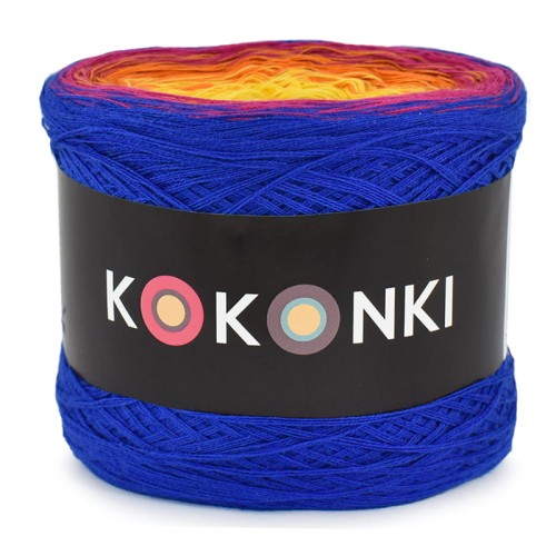 KOKONEK Classic B085 - Kobalt/gorący róż/pomarańcz/intensywny żółty/kiwi