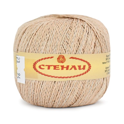 Włóczka Stenli Linen 23 / zimny beż