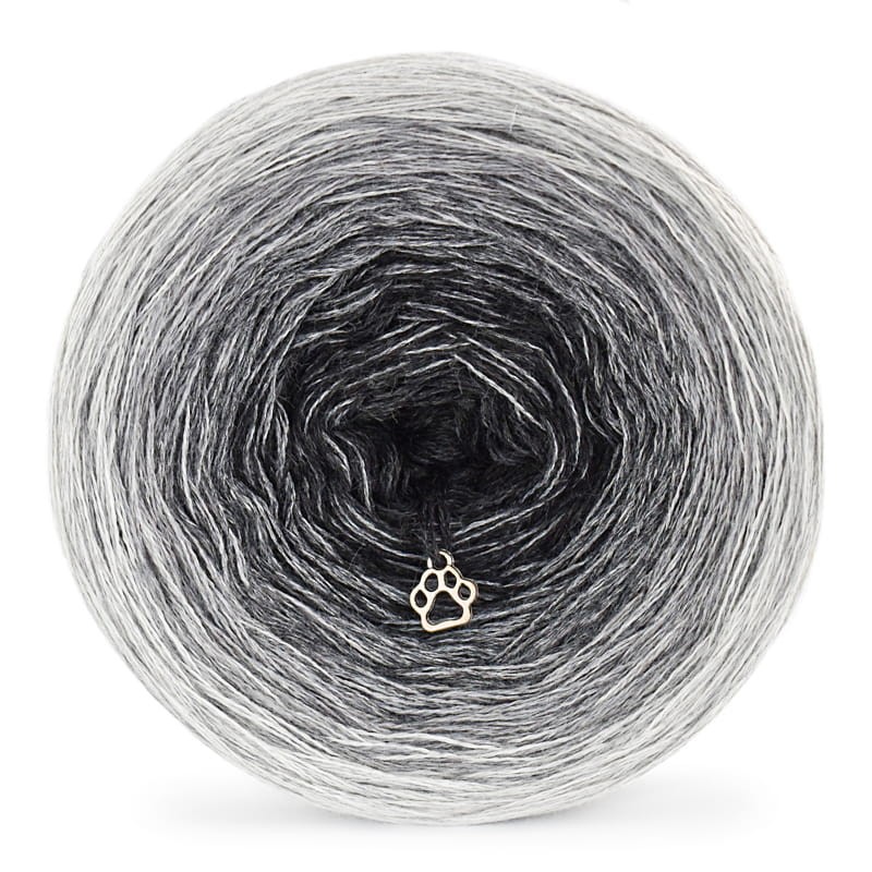 KOKONEK Merino 540 - Jasny szary melanż/szary melanż/średni szary melanż/ciemny szary melanż
