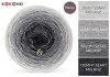 KOKONEK Merino 540 - Jasny szary melanż/szary melanż/średni szary melanż/ciemny szary melanż