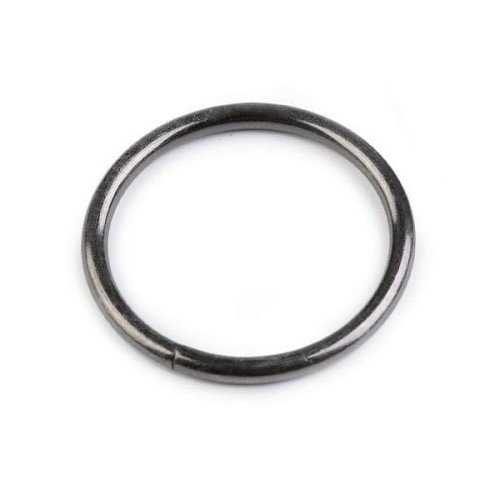 Kółko metalowe / ciemny nikiel / 36 mm / 10 szt.