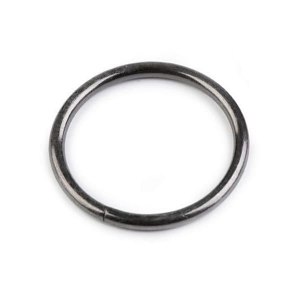 Kółko metalowe / ciemny nikiel / 36 mm / 10 szt.